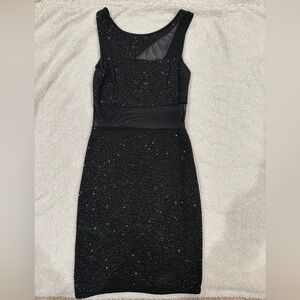 Forever 21 Black One Shoulder Sheath Cocktail Dress